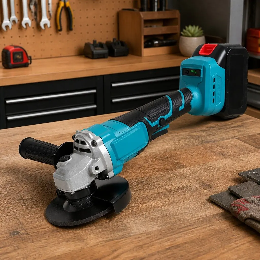 21V Cordless Angle Grinder Kit 125mm Brushless Motor 11500 RPM 2 Batteries