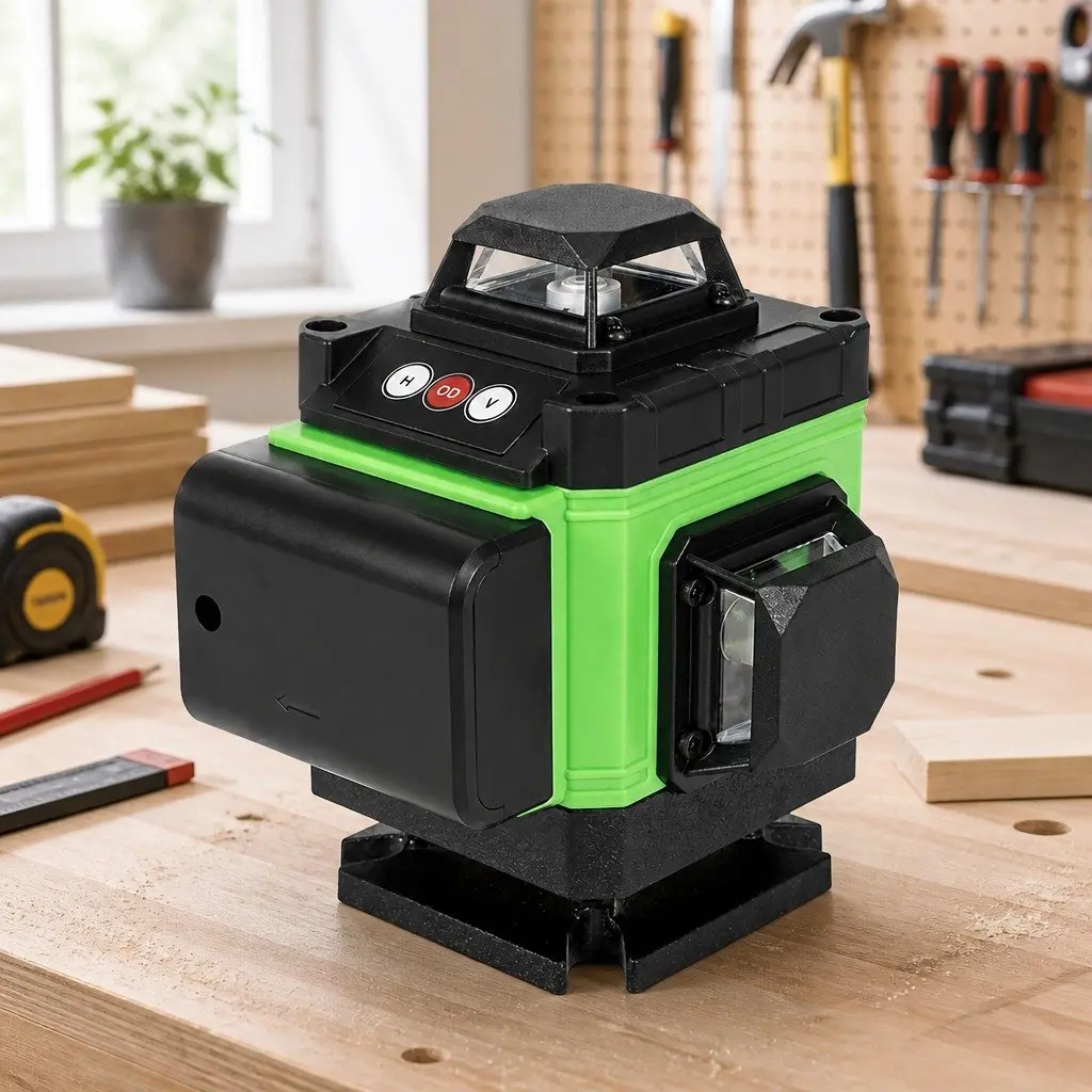 16 Line Laser Level Self Leveling Green 360 Rotary Tool with Tripod
