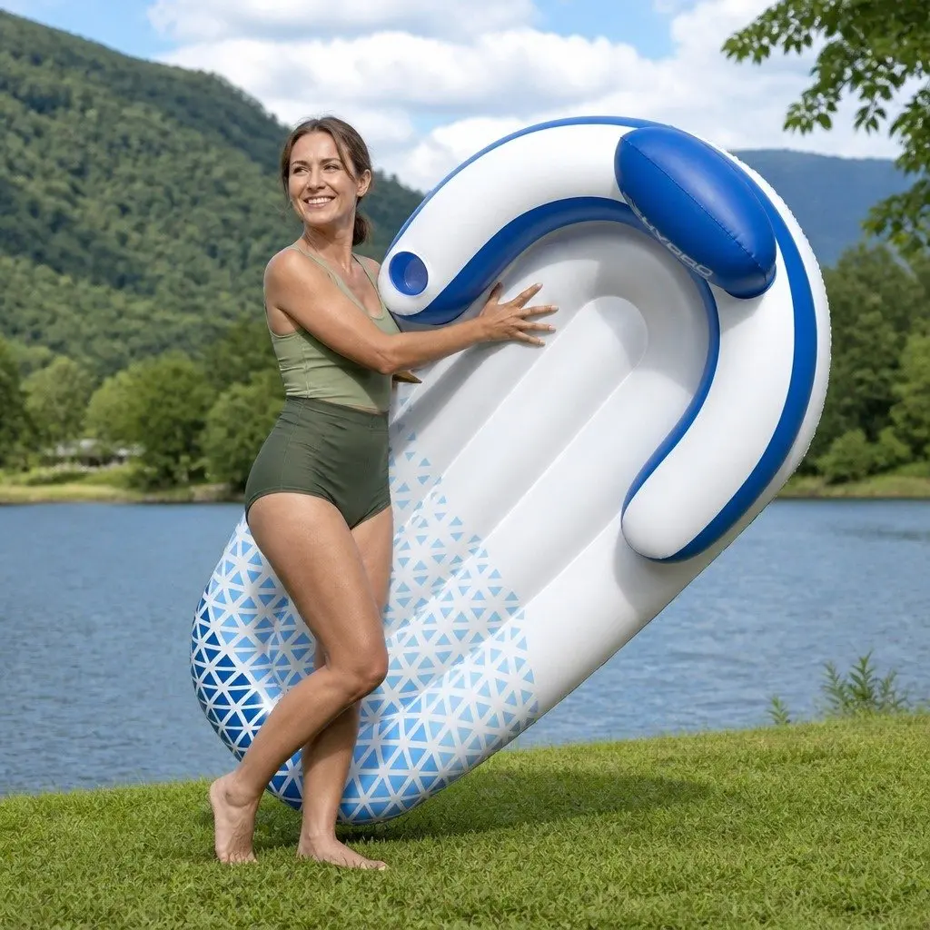 Inflatable Water Lounge Relaxation 1.91m x 1.07m Indigo