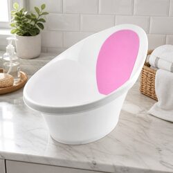 Comfortable Pink Baby Bath Tub for Happy Bath Times
