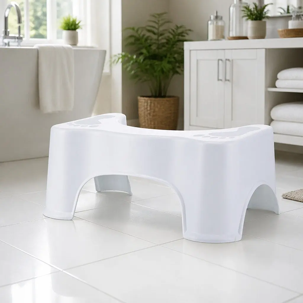 Toilet Step Stool Bathroom Potty Squatting Position Ergonomic Design