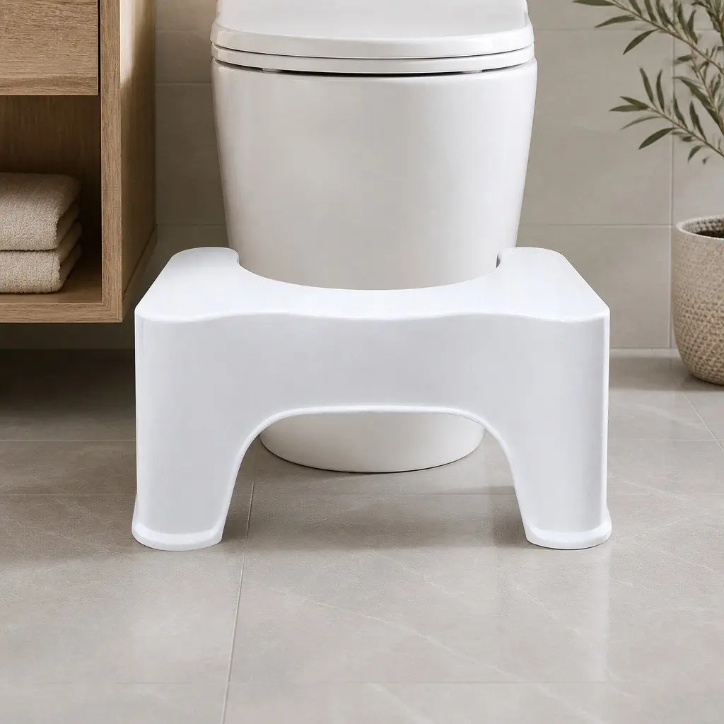 Toilet Step Stool Bathroom Potty Squatting Position Ergonomic Design
