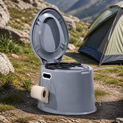 Reliable Portable Camping Toilet with Built-in Features