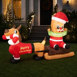 Reliable 2.1M Self-Inflating Christmas Decor
