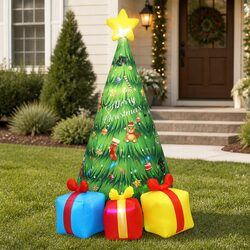 Reliable 240CM Inflatable Christmas Tree for Holiday Joy