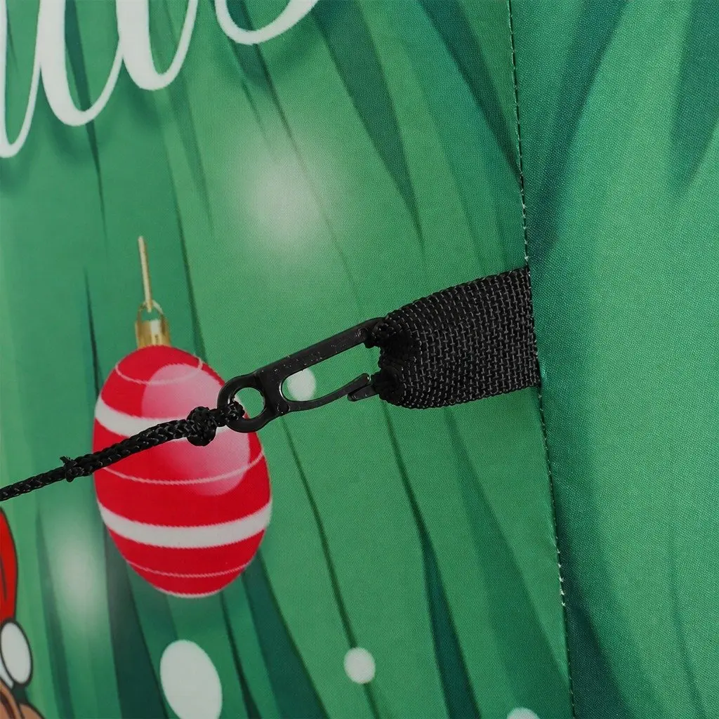 Inflatable Christmas Tree 240CM with Rotating 7-Color LED Lights and Music for Outdoor and Indoor Use