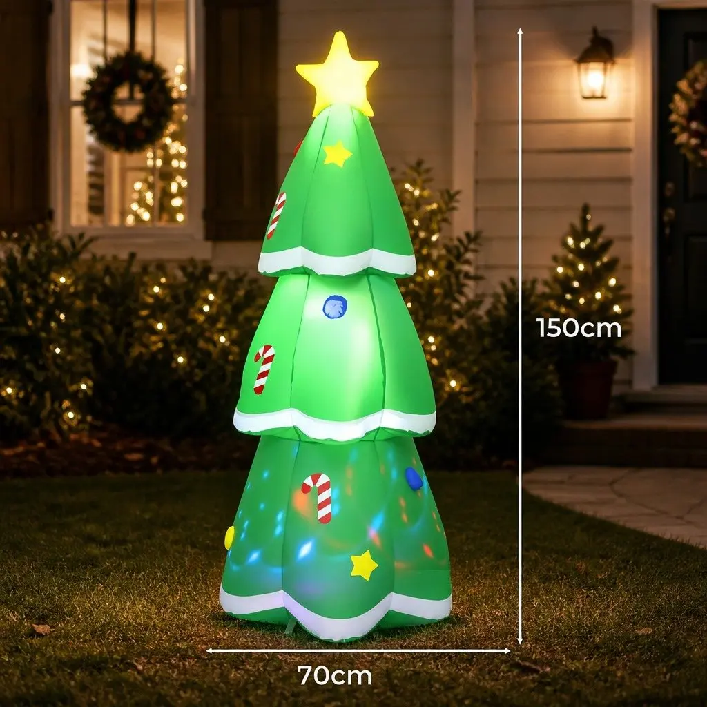 1.5M Inflatable Christmas Tree with LED Lights