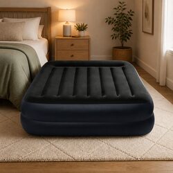 Quality Queen Pillow Rest Raised Airbed for Relaxation