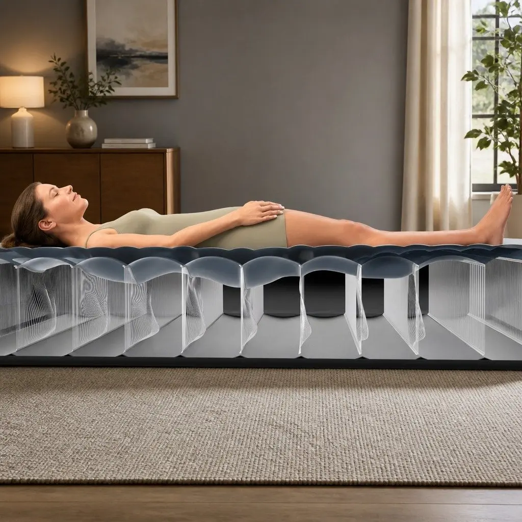 Queen Elevated Airbed Extra Tall Fiber-Tech PVC Air Bed Guest Sleeping