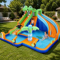 Family-Friendly Inflatable Water Park for Active Kids