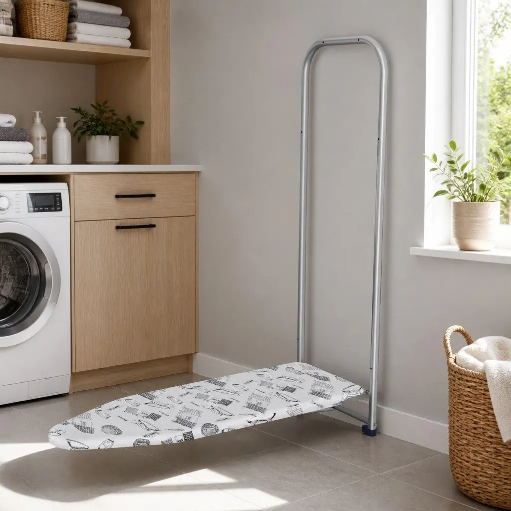 Wall Mounted Ironing Board Foldable Space Saving Laundry 40cm Grey