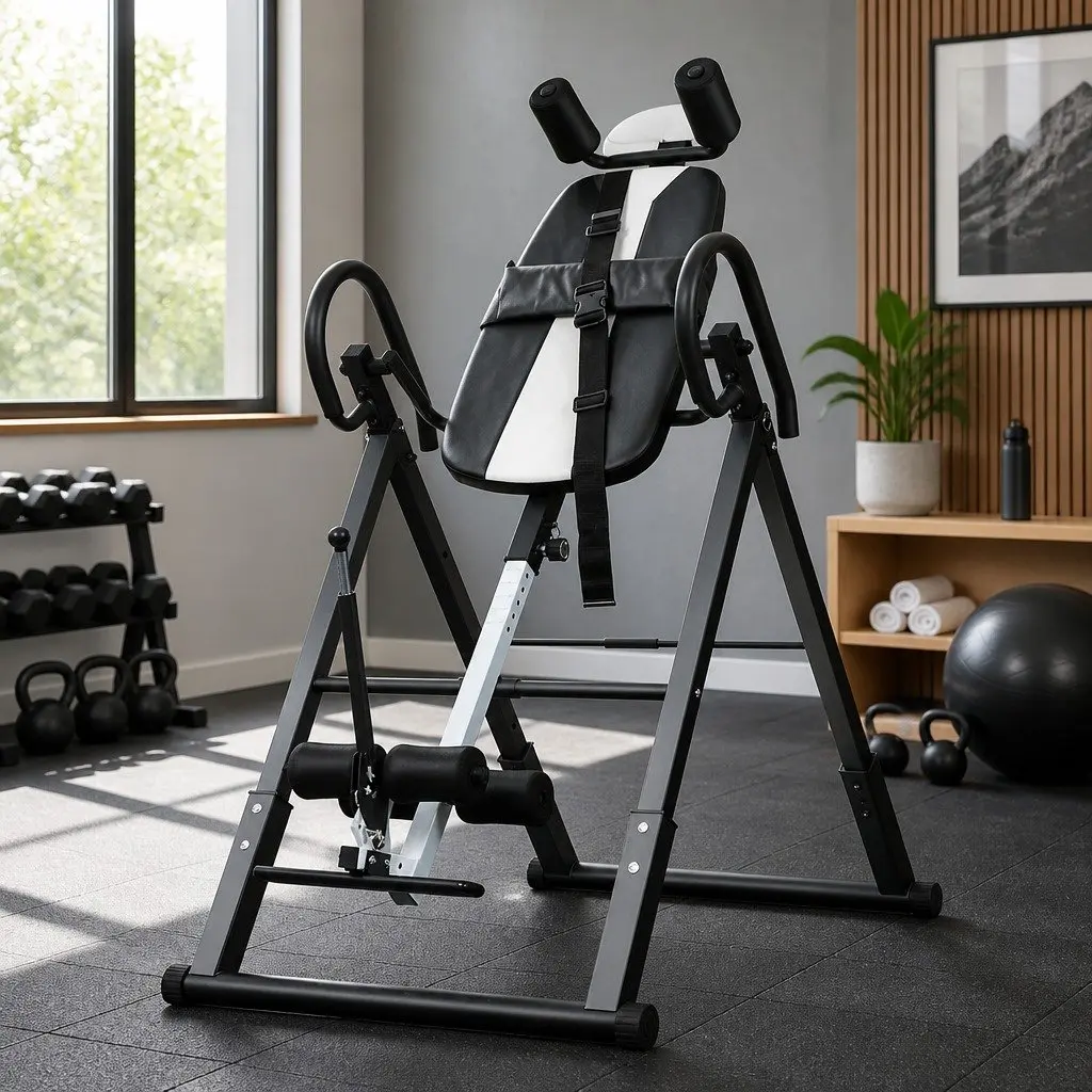 Inversion Table Back Stretcher Home Gym Exercise Equipment Adjustable Inversion Range Red or Black