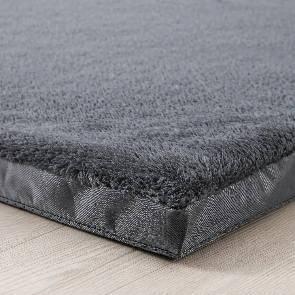 Foldable Pet Bed X-Large Dog Mattress Grey Portable Washable Cover