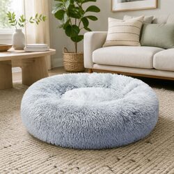 Comfortable Donut Pet Bed for Dogs - Easy Care