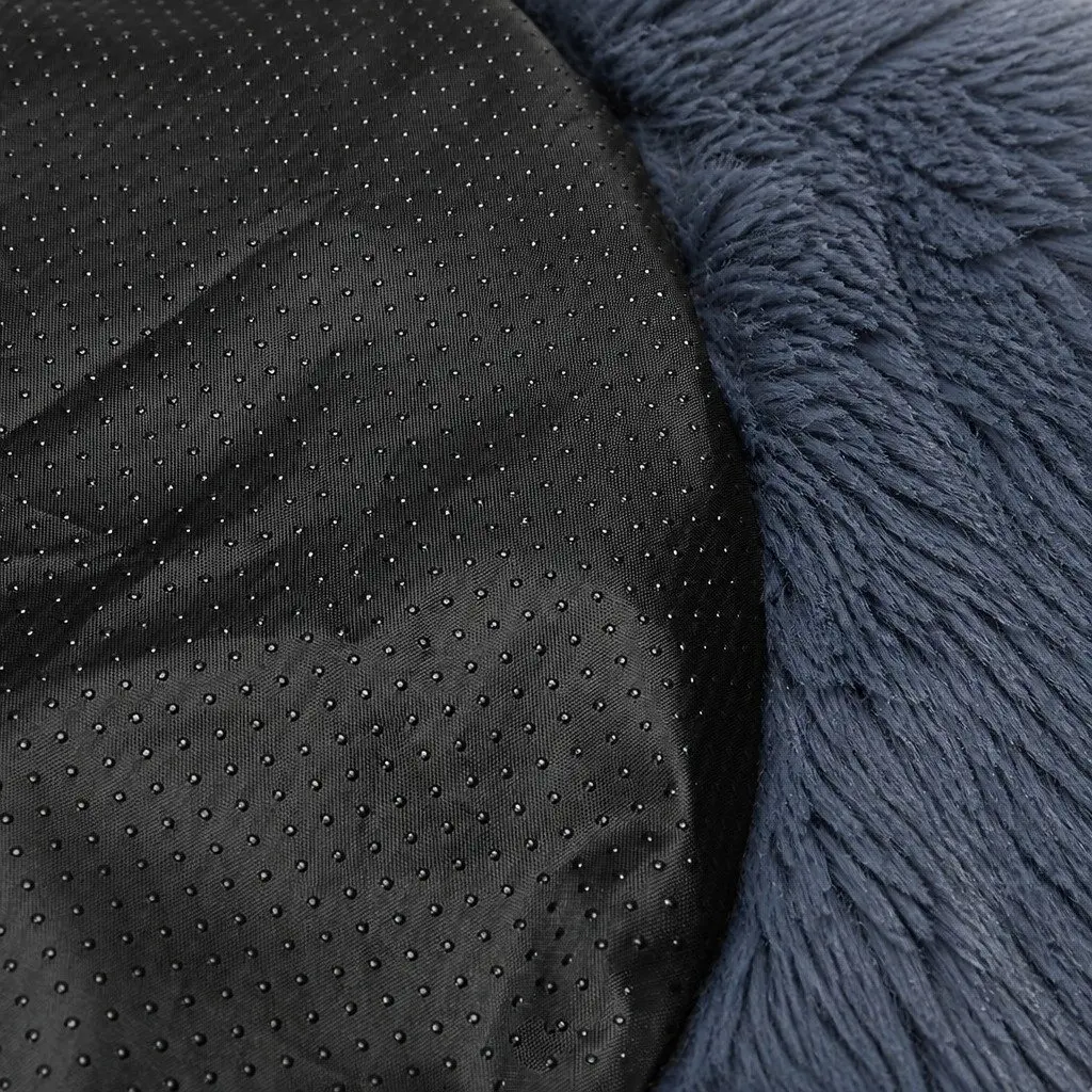 Pet Bed Donut Calming Mattress XXL Dark Grey Non-Slip Machine Washable Plush