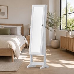 Reliable Jewellery Cabinet with LED Light and Mirror