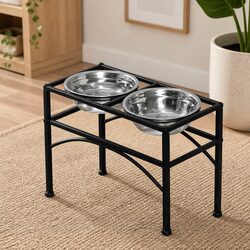Elevated Dog Feeding Station: Practical and Stylish