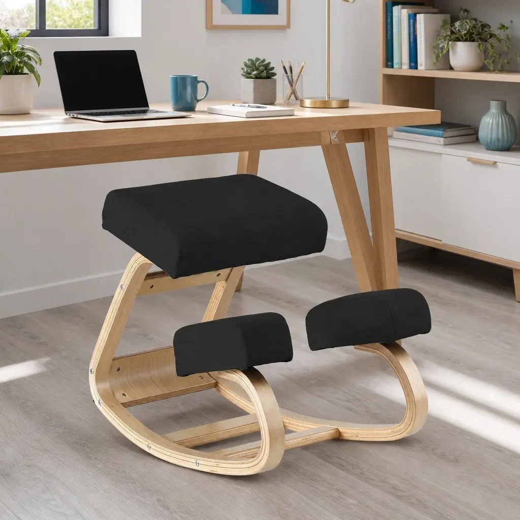 Kneeling Chair Ergonomic Posture Balance Stool Memory Foam Home Office Gaming