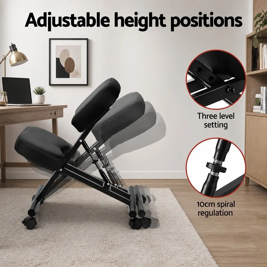 Kneeling Chair Ergonomic Office Desk Seat Posture Support Adjustable Height