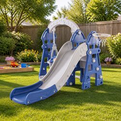 Value-Packed Kids 4-in-1 Slide and Swing Play Set