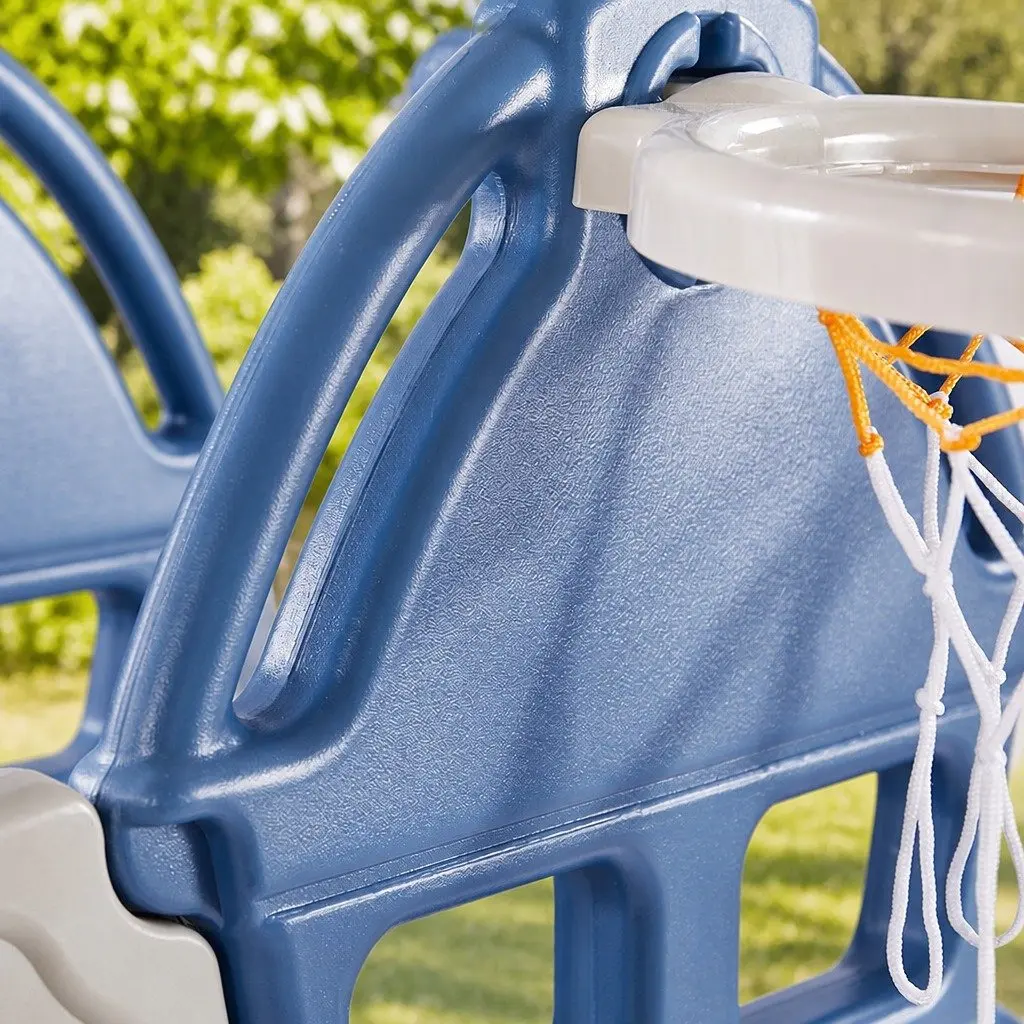 Kids Slide Swing Set 4in1 Outdoor Play Centre Blue