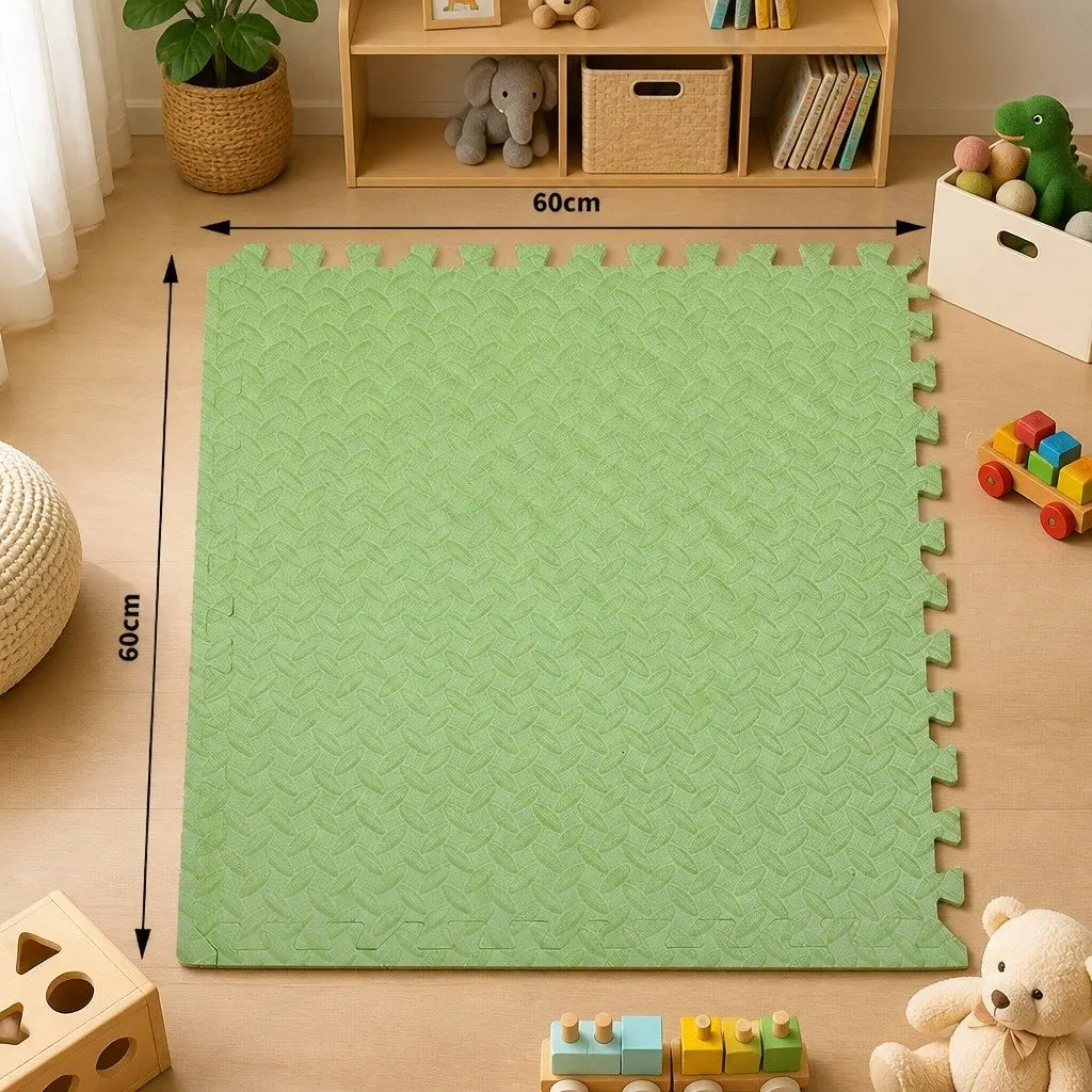 Kids EVA Foam Play Mat Interlocking Soft Activity Mat 60cm x 60cm Various Colours