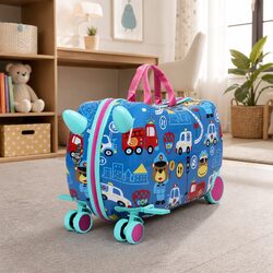 Durable Kids Ride-On Suitcase with Fun Features