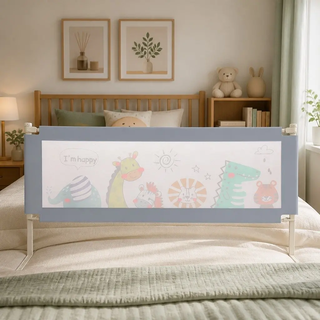 Bed Rail Guard Adjustable Safety Barrier Medium Multi-coloured