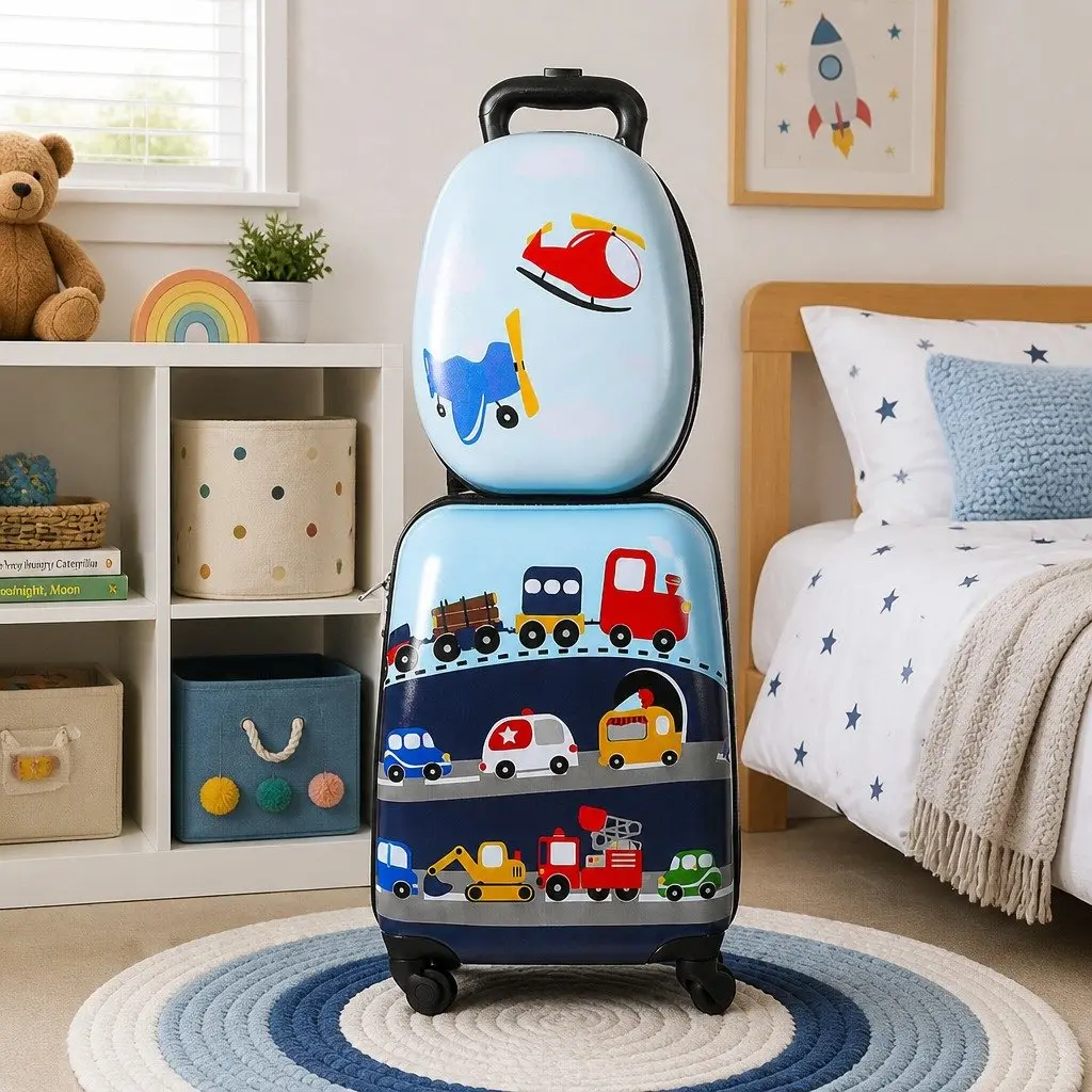 Kids Luggage Set Travel Suitcase Backpack 2 Piece 31cm 21cm 44cm 25cm 13cm 32cm