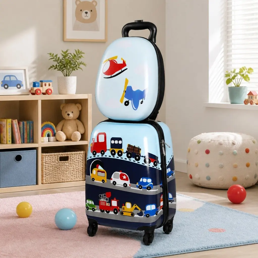 Kids Luggage Set Travel Suitcase Backpack 2 Piece 31cm 21cm 44cm 25cm 13cm 32cm