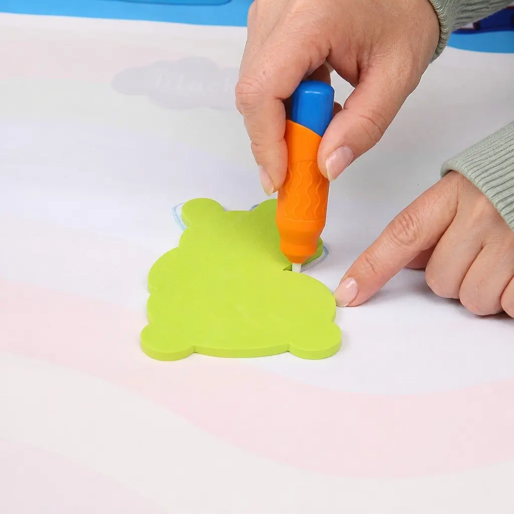 Kids Water Doodle Mat Reusable Drawing Board 150cm x 110cm Multi-colour