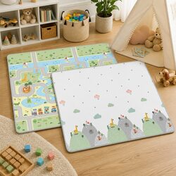 Soft Double-Sided Play Mat for Babies and Toddlers