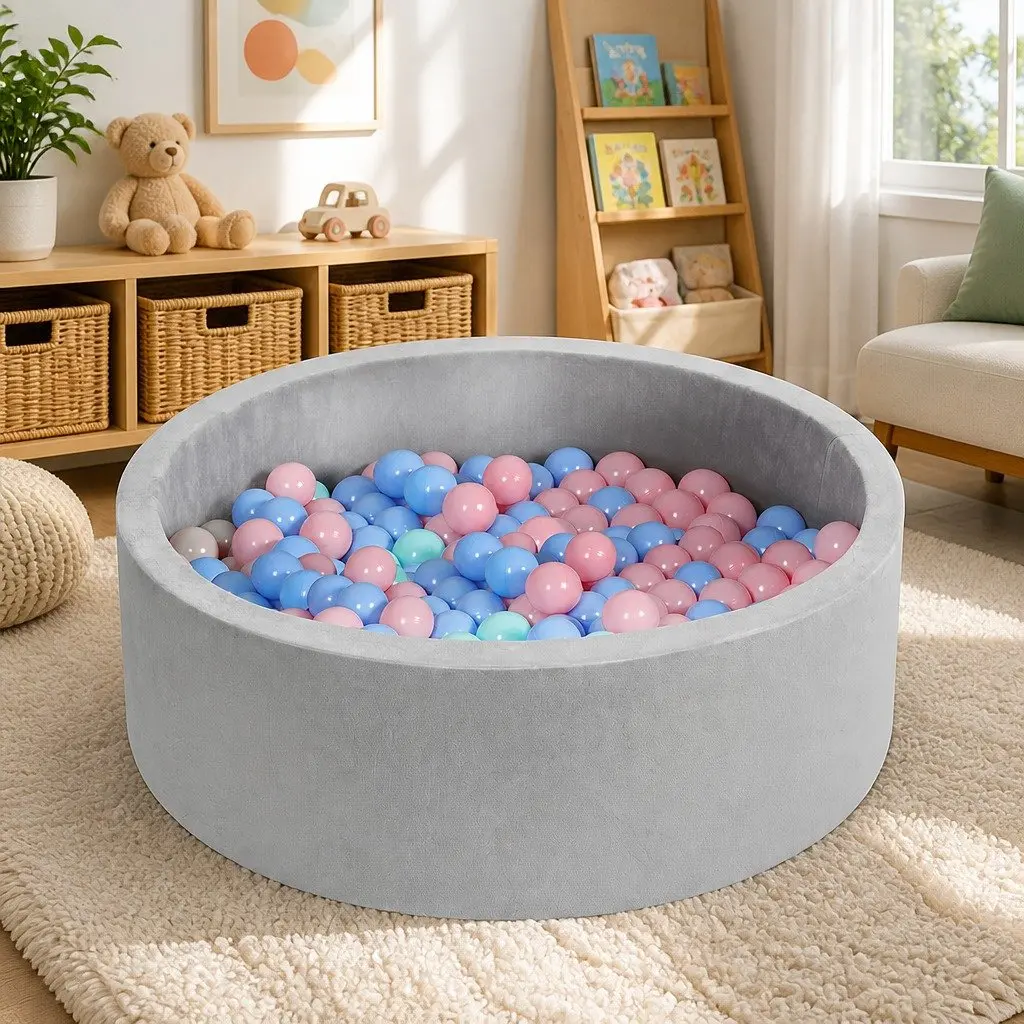 Kids Ball Pit Indoor Play Sensory Toy 35cm Grey