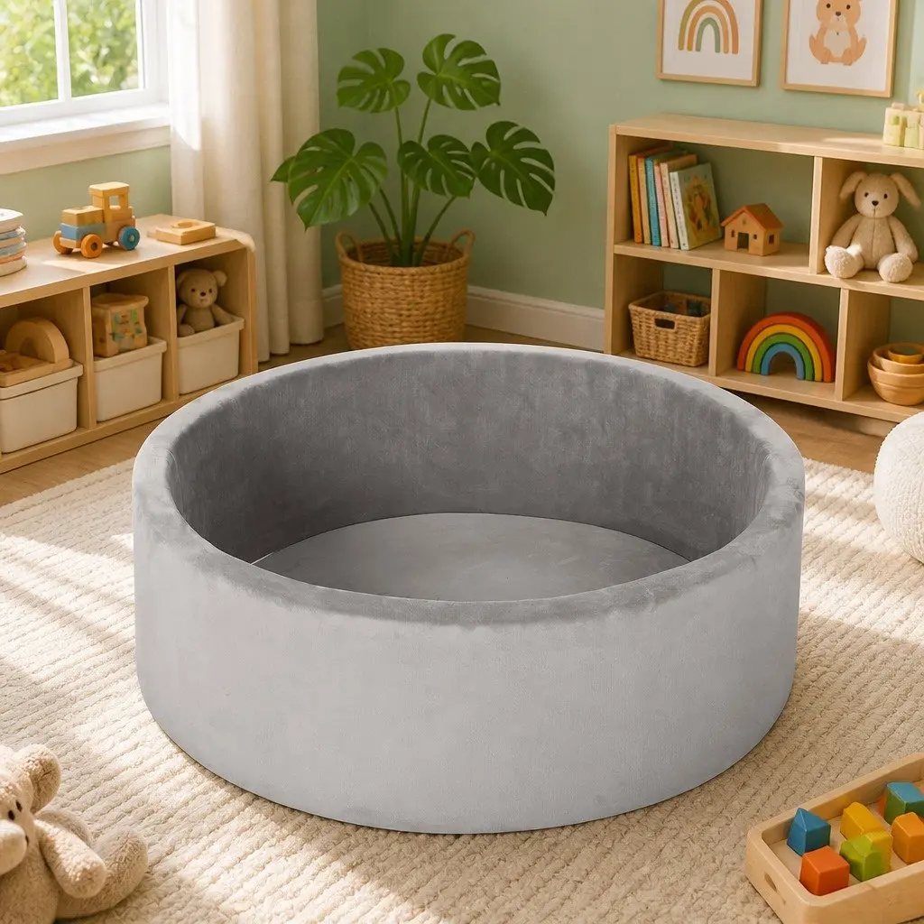 Kids Ball Pit Indoor Play Sensory Toy 35cm Grey