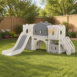 Value and Safety in 6 In 1 Kids Slide Set for Young Ones