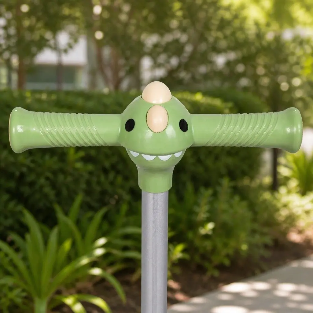 Foldable Kids Scooter with Flip-able Seat Adjustable Handlebar 3 Wheels Green