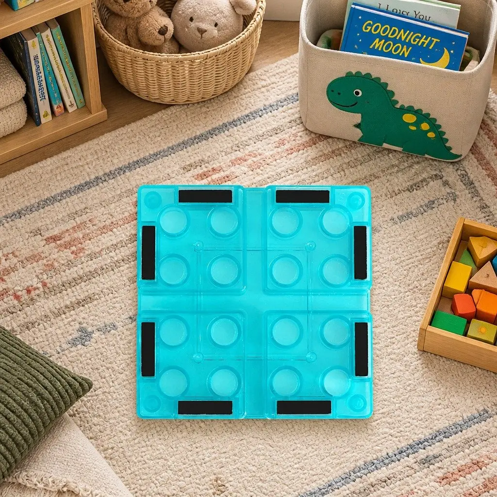 Kids Magnetic Tiles Building Blocks Set 63pcs Dinosaur Themed Educational Toy