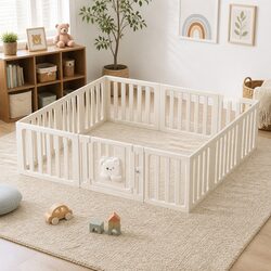 Kids Playpen 12 Panels Safety Enclosure Portable Indoor Outdoor Play Pen