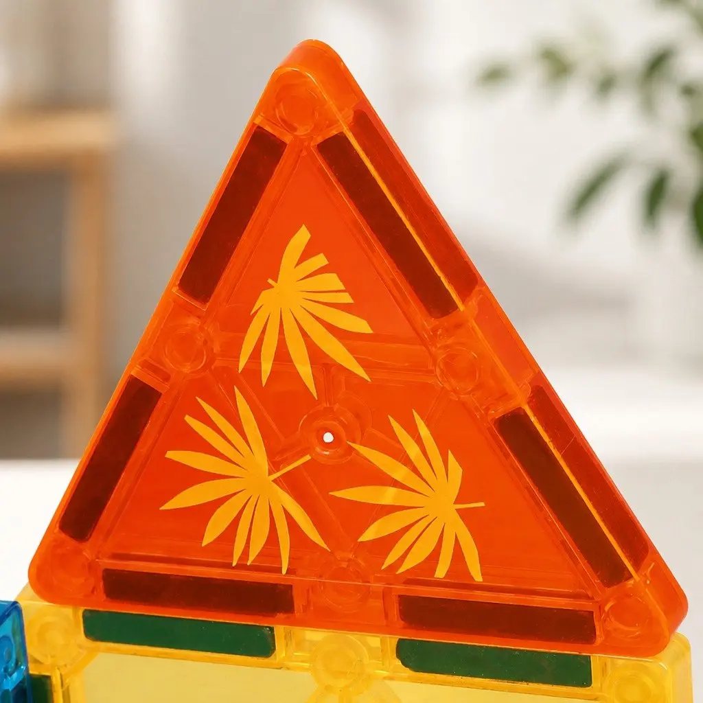 Kids Magnetic Tiles Blocks Dinosaur Themed Building Blocks Educational Play Toys