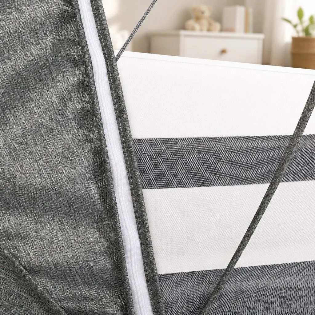Baby Bassinet Cot Bed Newborn Co-Sleeper Bedside Adjustable Portable with Wheels
