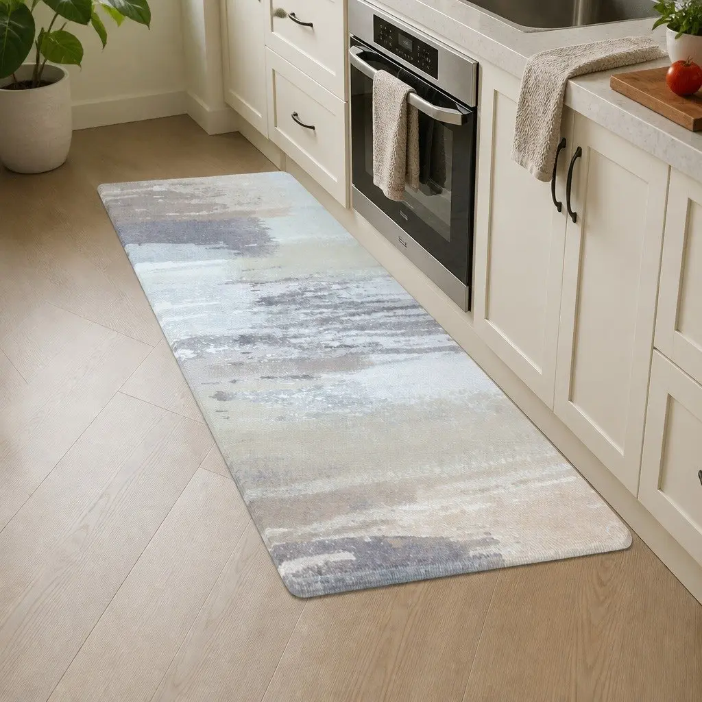 Black Kitchen Mat 45x150cm for Comfort