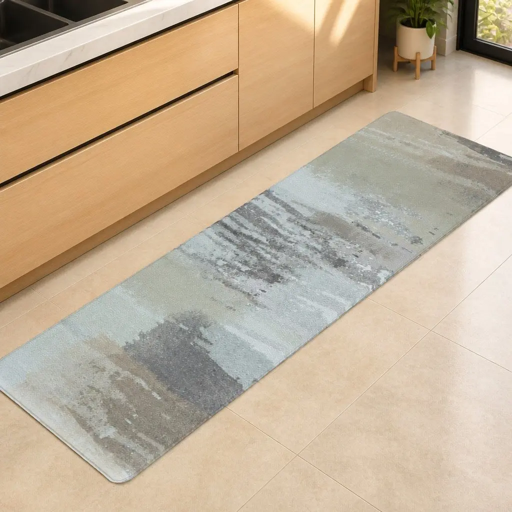 Black Kitchen Mat 45x150cm for Comfort