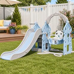 Affordable 5-in-1 Kids Slide and Swing Set for Endless Fun