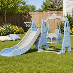 Safe and Fun Kids Swing Slide Set