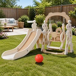 Practical and Safe: Kids Slide Swing Set for Fun