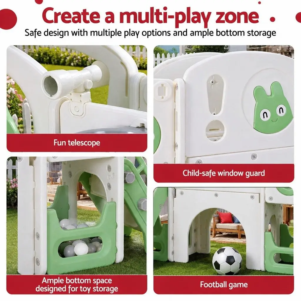 4-in-1 Kids Swing Slide Set for Endless Fun