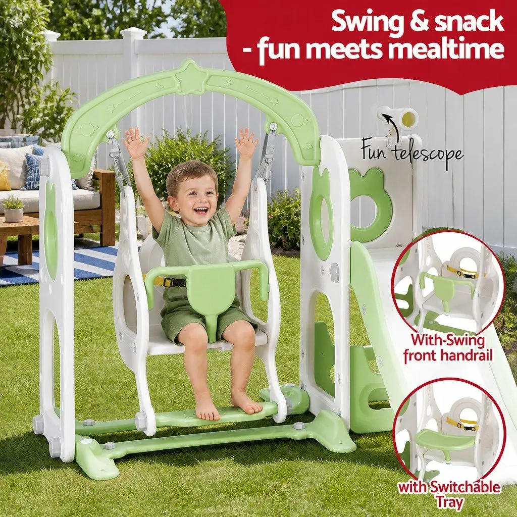 4-in-1 Kids Swing Slide Set for Endless Fun
