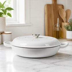 Reliable 3.5L Cast Iron Dutch Oven for Your Kitchen