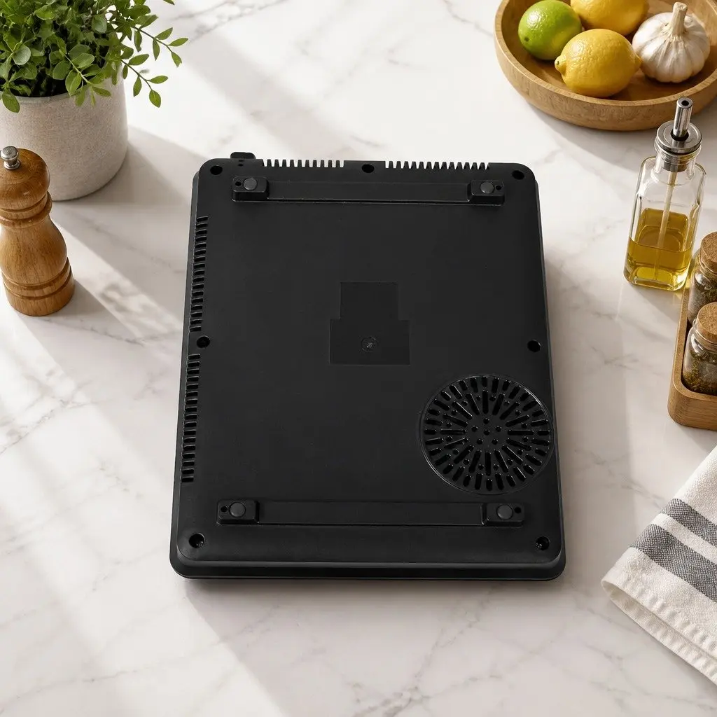 Portable Induction Cooktop Single Burner Electric Hot Plate 35cm Black