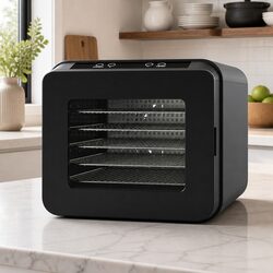 Food Dehydrator 6 Stainless Steel Trays Digital Temperature Control Fruit Jerky